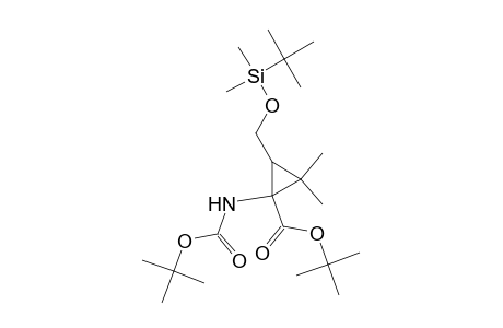1-(tert-Butoxycarbonyl)-1-[(tert-butoxycarbonyl)amino]-2-[[(tert-butyldimethylsilyl)oxy]methyl]-3,3-dimethylcyclopropane