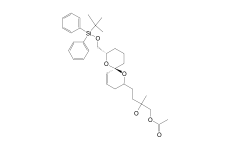 4-[8-(TERT.-BUTYLDIPHENYLSILYLOXYMETHYL)-1,7-DIOXASPIRA-[5.5]-UNDEC-4-EN-2-YL)-PENTADEC-13-EN-2-YL]-2-METHYL-2-HYDROXYBUTYL-ACETATE