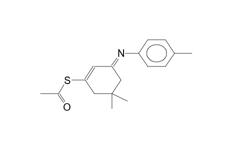 (E)-1-ACETYLTHIO-3-(4-METHYLPHENYLIMINO)-5,5-DIMETHYL-1-CYCLOHEXENE