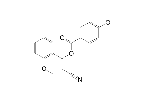 2-cyano-1-(2-methoxyphenyl)ethyl 4-methoxybenzoate