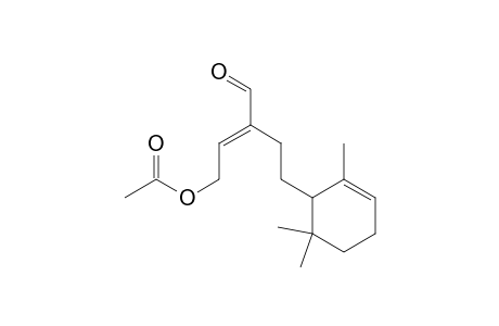 2-Cyclohexene-1-butanal, .alpha.-[2-(acetyloxy)ethylidene]-2,6,6-trimethyl-, (E)-