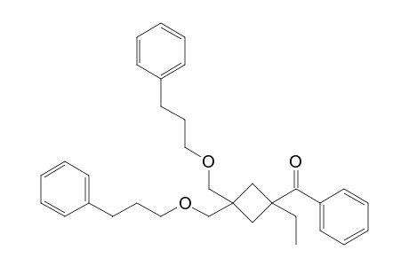 [1-Ethyl-3,3-bis(3-phenylpropoxymethyl)cyclobutyl]phenylmethanone