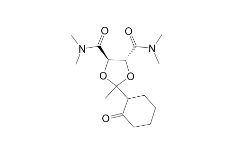 (4R)-trans-N,N,N',N'-Tetramethyl-2-methyl-2-(2-oxocyclohexyl)-1,3-dioxolane-4,5-dicarboxamide