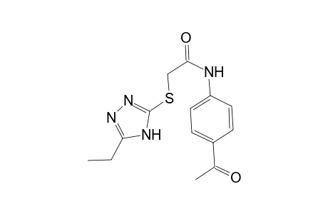 Acetamide, N-(4-acetylphenyl)-2-[(5-ethyl-4H-1,2,4-triazol-3-yl)thio]-