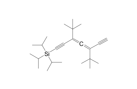 3,5-bis(t-Butyl)-1-(triisopropylsilyl)hepta-3,4-diene-1,6-diyne