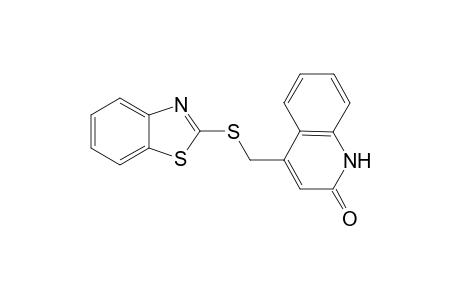 2(1H)-Quinolinone, 4-[(1,3-benzothiazol-2-ylthio)methyl]-