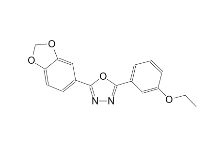 2-(1,3-benzodioxol-5-yl)-5-(3-ethoxyphenyl)-1,3,4-oxadiazole