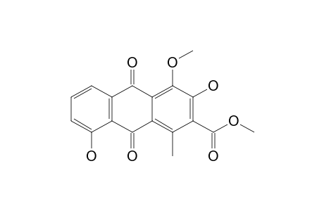 3,8-Dihydroxy-4-methoxy-2-methoxycarbonyl-1-methylanthraquinone