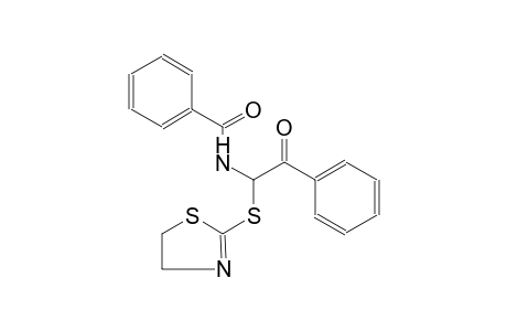 N-[1-(4,5-dihydro-1,3-thiazol-2-ylsulfanyl)-2-oxo-2-phenylethyl]benzamide