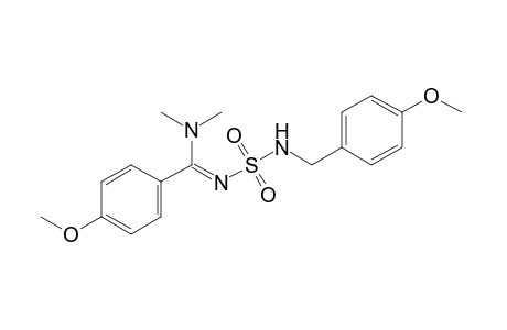 N,N-dimethyl-N'-[(p-methoxybenzyl)sulfamoyl]-p-anisamidine