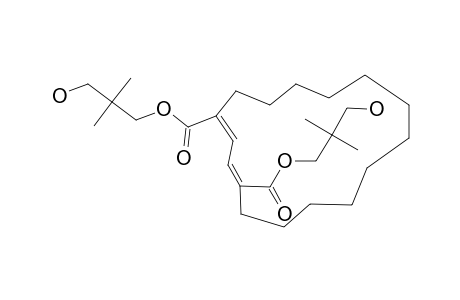 1,4-BIS-(2,2-DIMETHYL-3-HYDROXYPROPOXYCARBONYL)-(Z)-1,(Z)-3-CYCLOHEXADECADIENE