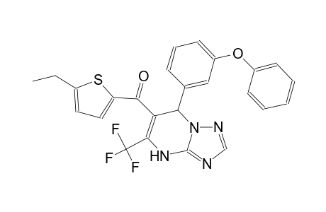 (5-ethyl-2-thienyl)[7-(3-phenoxyphenyl)-5-(trifluoromethyl)-4,7-dihydro[1,2,4]triazolo[1,5-a]pyrimidin-6-yl]methanone