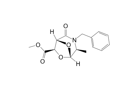 (1R,4S,5S,7R)-3-benzyl-2-keto-4-methyl-6,8-dioxa-3-azabicyclo[3.2.1]octane-7-carboxylic acid methyl ester