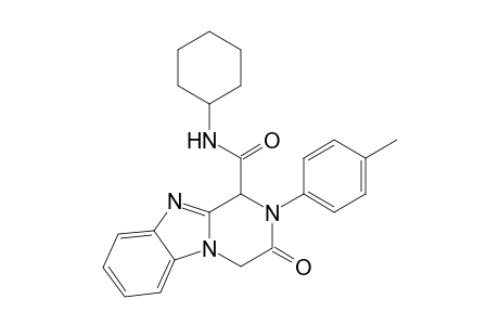 3-Oxo-2-p-tolyl-N-cyclohexyl-1,2,3,4-tetrahydropyrazino[1,2-a]benzimidazole-1-carboxamide