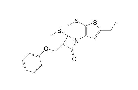 6-Ethyl-2a-methylsulfanyl-2-phenoxymethyl-2a,3-dihydro-2H-4,5-dithia-7b-aza-cyclobuta[e]inden-1-one