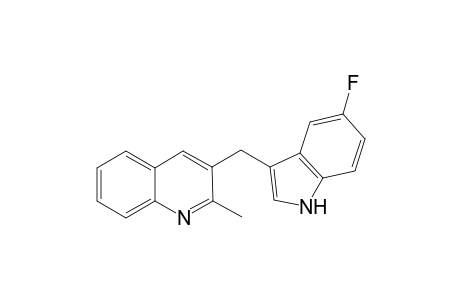 3-((5-fluoro-1H-indol-3-yl)methyl)-2-methylquinoline