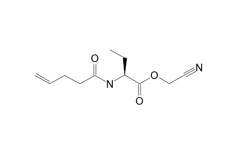 N-(4-PENTENOYL)-(2S)-AMINOBUTYRIC-ACID-CYANOMETHYLESTER