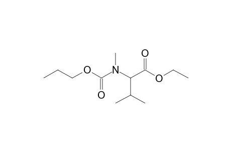 Valine, N-methyl-N-propoxycarbonyl-, ethyl ester