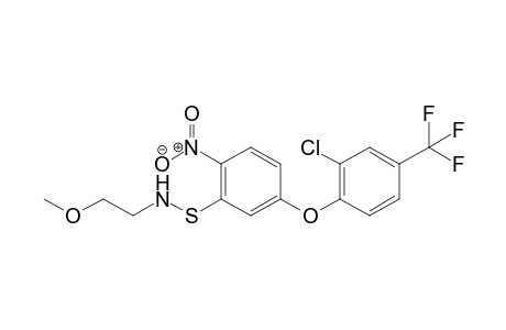 Benzenesulfenamide, 5-[2-chloro-4-(trifluoromethyl)phenoxy]-N-(2-methoxyethyl)-2-nitro-