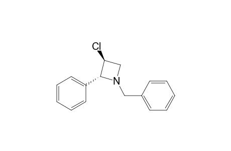 trans-3-Chloro-1-benzyl-2-phenylazetidine