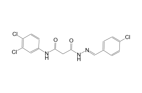 beta-alanine, N-(3,4-dichlorophenyl)-3-oxo-, 2-[(E)-(4-chlorophenyl)methylidene]hydrazide
