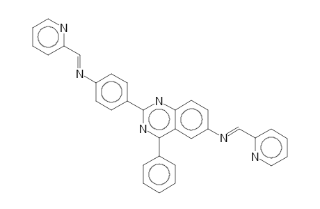 4-Phenyl-6-[(2-pyridylmethylene)amino]-2-{4-[(2-pyridylmethylene)amino]phenyl}quinazoline