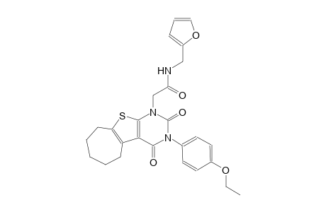 2-(3-(4-ethoxyphenyl)-2,4-dioxo-3,4,6,7,8,9-hexahydro-2H-cyclohepta[4,5]thieno[2,3-d]pyrimidin-1(5H)-yl)-N-(2-furylmethyl)acetamide