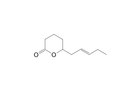 6-[(E)-pent-2-enyl]-2-oxanone