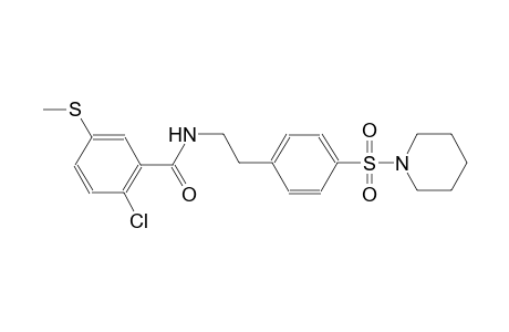 benzamide, 2-chloro-5-(methylthio)-N-[2-[4-(1-piperidinylsulfonyl)phenyl]ethyl]-