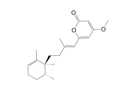 4-methoxy-6-[(E)-2-methyl-4-[(1S,6R)-1,2,6-trimethyl-1-cyclohex-2-enyl]but-1-enyl]pyran-2-one