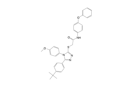 2-{[5-(4-tert-butylphenyl)-4-(4-methoxyphenyl)-4H-1,2,4-triazol-3-yl]sulfanyl}-N-(4-phenoxyphenyl)acetamide