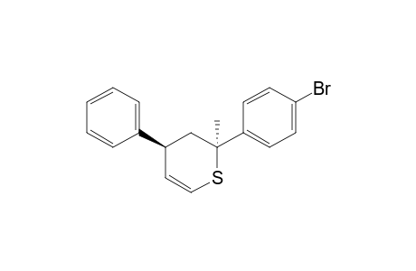 cis-2-(p-Bromophenyl)-2-methyl-4-phenyl-3,4-dihydro-2H-thiopyran