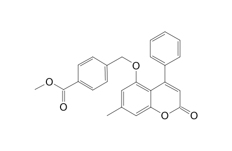 methyl 4-{[(7-methyl-2-oxo-4-phenyl-2H-chromen-5-yl)oxy]methyl}benzoate