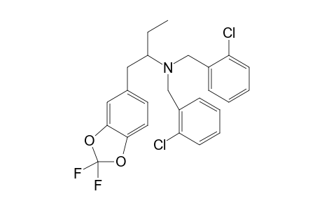 N,N-Bis(2-chlorobenzyl)-1-(3,4-difluoromethylenedioxy-phenyl)butan-2-amine