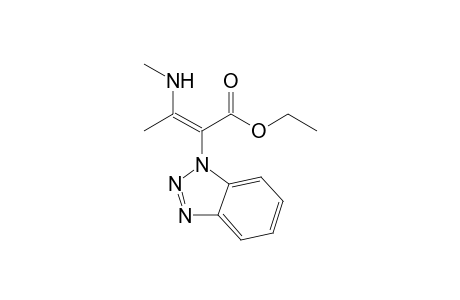 (E)-2-(1-benzotriazolyl)-3-(methylamino)-2-butenoic acid ethyl ester