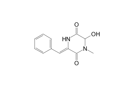 2,5-Piperazinedione, 6-hydroxy-1-methyl-3-(phenylmethylene)-, (Z)-