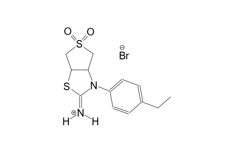 3-(4-ethylphenyl)tetrahydrothieno[3,4-d][1,3]thiazol-2(3H)-iminium 5,5-dioxide bromide