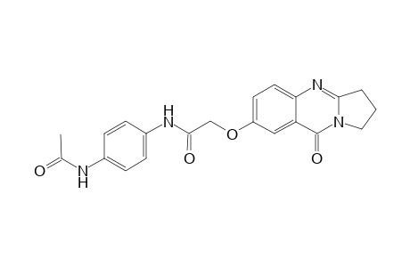 acetamide, N-[4-(acetylamino)phenyl]-2-[(1,2,3,9-tetrahydro-9-oxopyrrolo[2,1-b]quinazolin-7-yl)oxy]-