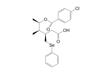 (3S,4R,5R)-5-(4-Chlorobenzoyloxy)-4-methyl-3-(phenylselanylmethyl)hexanoic acid