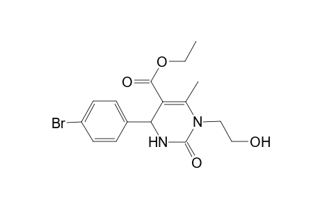Ethyl 4-(4-bromophenyl)-1-(2-hydroxyethyl)-6-methyl-2-oxo-1,2,3,4-tetrahydro-5-pyrimidinecarboxylate