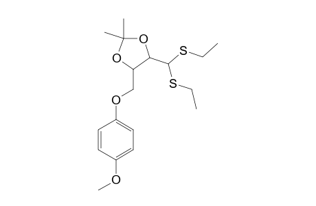 2,3-O-ISOPROPYLIDENE-4-O-PARA-METHOXYPHENYL-L-THREOSE-DIETHYL-MERCAPTAL