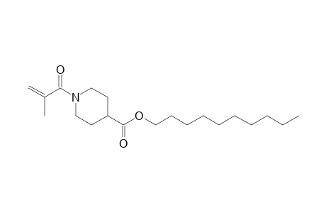 Isonipecotic acid, N-methacryloyl-, decyl ester