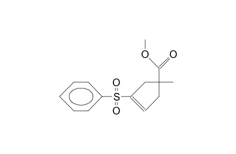 1-Phenylsulfonyl-4-methyl-cyclopentene-4-carboxylic acid, methyl ester