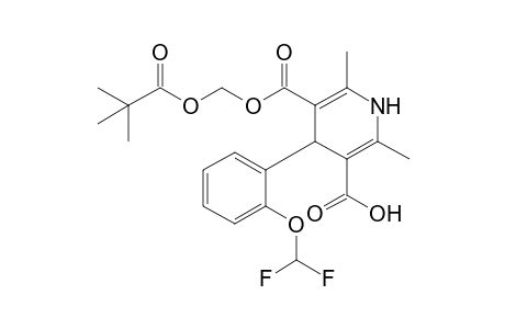 (-)-4-[2-(Difluoromethoxy)phenyl]-2,6-dimethyl-1.4-dihydro-5-{[(pivaloyloxy)methoxy]carbonyl}-3-pyridinecarboxylic acid