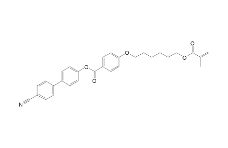 Benzoic acid, 4-[[6-[(2-methyl-1-oxo-2-propenyl)oxy]hexyl]oxy]-,4'-cyano[1,1'-biphenyl]-4-yl ester