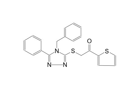 2-[(4-Benzyl-5-phenyl-4H-1,2,4-triazol-3-yl)sulfanyl]-1-(2-thienyl)ethanone