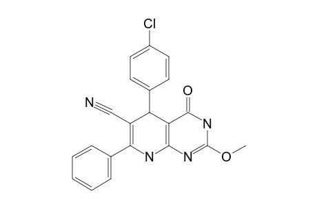 5-(4-CHLOROPHENYL)-6-CYANO-2-METHOXY-7-PHENYL-5,8-DIHYDROPYRIDO-[2,3-D]-PYRIMIDIN-4(3H)-ONE