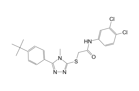 2-{[5-(4-tert-butylphenyl)-4-methyl-4H-1,2,4-triazol-3-yl]sulfanyl}-N-(3,4-dichlorophenyl)acetamide