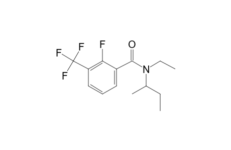 Benzamide, 2-fluoro-3-trifluoromethyl-N-(2-butyl)-N-ethyl-