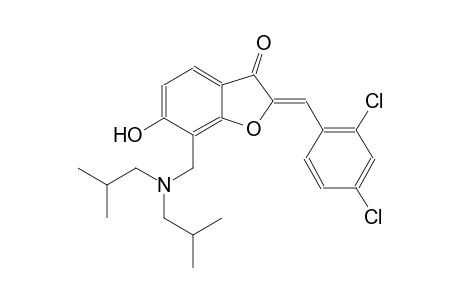 3(2H)-benzofuranone, 7-[[bis(2-methylpropyl)amino]methyl]-2-[(2,4-dichlorophenyl)methylene]-6-hydroxy-, (2Z)-